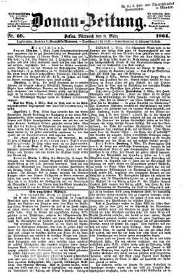 Donau-Zeitung Mittwoch 9. März 1864