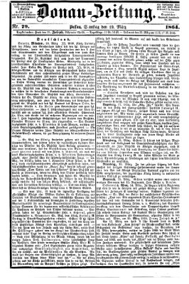 Donau-Zeitung Samstag 19. März 1864