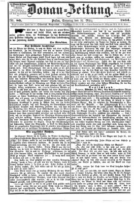 Donau-Zeitung Sonntag 27. März 1864