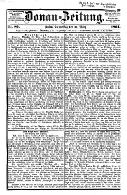 Donau-Zeitung Donnerstag 31. März 1864