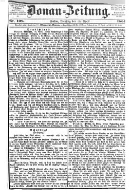 Donau-Zeitung Dienstag 19. April 1864