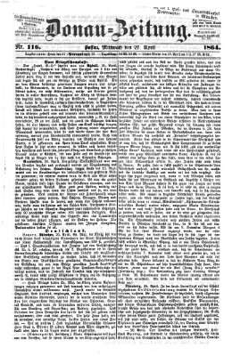 Donau-Zeitung Mittwoch 27. April 1864