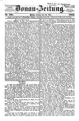 Donau-Zeitung Freitag 20. Mai 1864