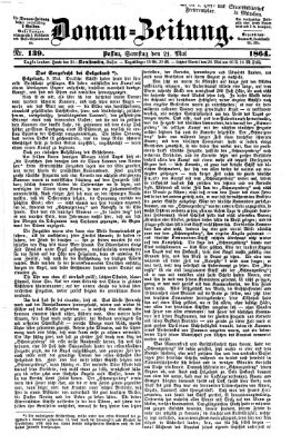 Donau-Zeitung Samstag 21. Mai 1864