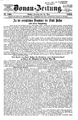 Donau-Zeitung Dienstag 31. Mai 1864