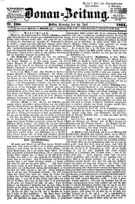 Donau-Zeitung Sonntag 10. Juli 1864