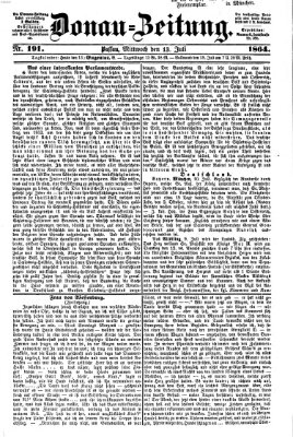 Donau-Zeitung Mittwoch 13. Juli 1864