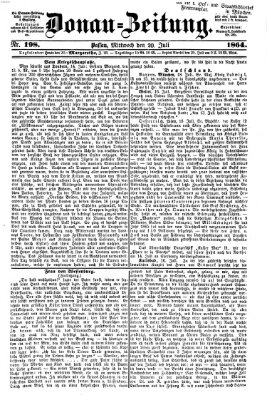 Donau-Zeitung Mittwoch 20. Juli 1864