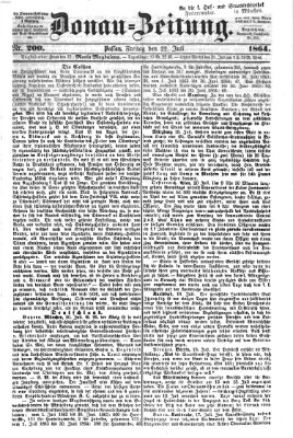 Donau-Zeitung Freitag 22. Juli 1864