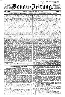 Donau-Zeitung Donnerstag 28. Juli 1864