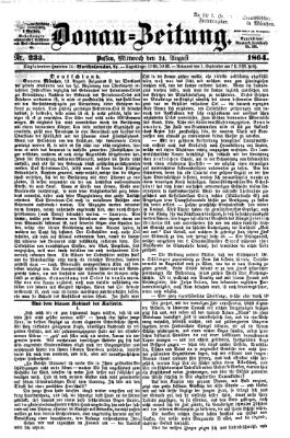 Donau-Zeitung Mittwoch 24. August 1864