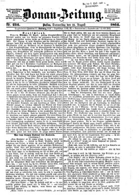 Donau-Zeitung Donnerstag 25. August 1864