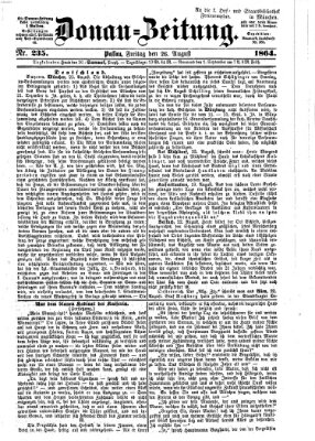 Donau-Zeitung Freitag 26. August 1864