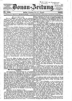 Donau-Zeitung Samstag 27. August 1864