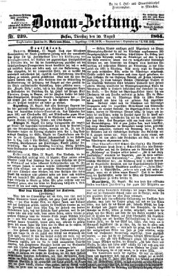 Donau-Zeitung Dienstag 30. August 1864