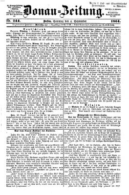 Donau-Zeitung Sonntag 4. September 1864