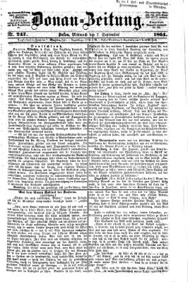 Donau-Zeitung Mittwoch 7. September 1864