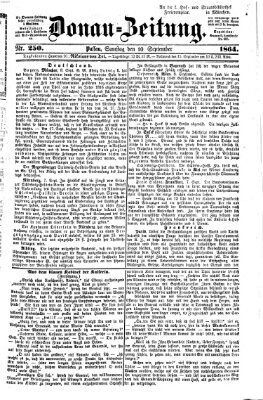 Donau-Zeitung Samstag 10. September 1864