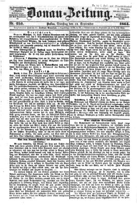 Donau-Zeitung Dienstag 13. September 1864