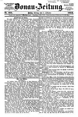 Donau-Zeitung Freitag 7. Oktober 1864