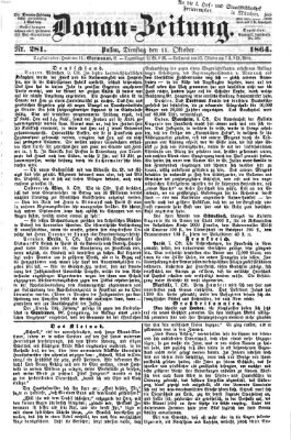 Donau-Zeitung Dienstag 11. Oktober 1864