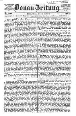 Donau-Zeitung Sonntag 16. Oktober 1864