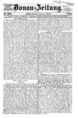 Donau-Zeitung Dienstag 18. Oktober 1864