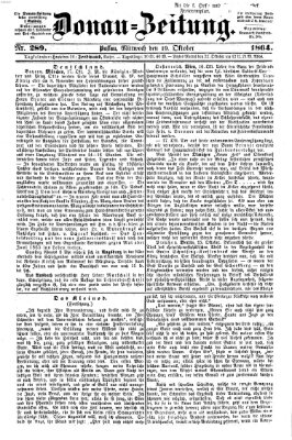 Donau-Zeitung Mittwoch 19. Oktober 1864