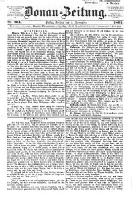 Donau-Zeitung Freitag 4. November 1864