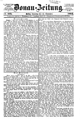 Donau-Zeitung Samstag 12. November 1864