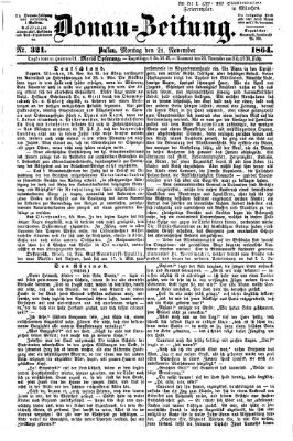 Donau-Zeitung Montag 21. November 1864