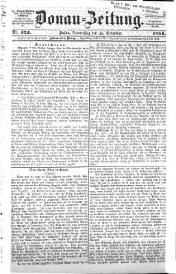 Donau-Zeitung Donnerstag 24. November 1864