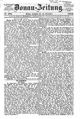 Donau-Zeitung Samstag 26. November 1864