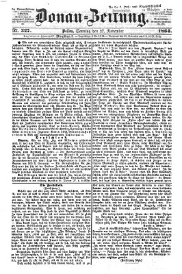 Donau-Zeitung Sonntag 27. November 1864