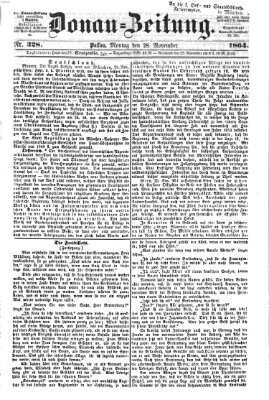 Donau-Zeitung Montag 28. November 1864