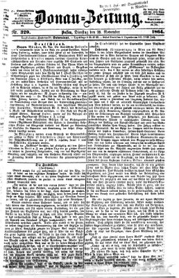 Donau-Zeitung Dienstag 29. November 1864