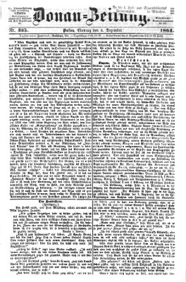 Donau-Zeitung Montag 5. Dezember 1864