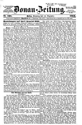 Donau-Zeitung Sonntag 18. Dezember 1864