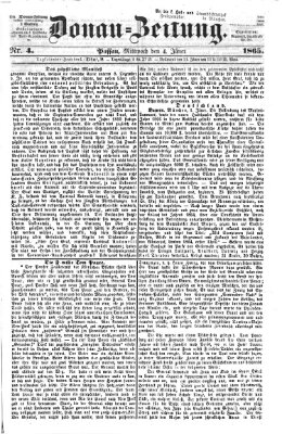 Donau-Zeitung Mittwoch 4. Januar 1865