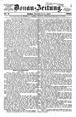 Donau-Zeitung Sonntag 8. Januar 1865