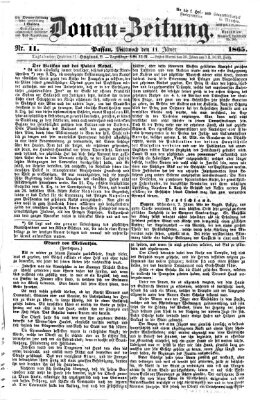 Donau-Zeitung Mittwoch 11. Januar 1865