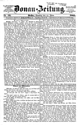 Donau-Zeitung Samstag 14. Januar 1865