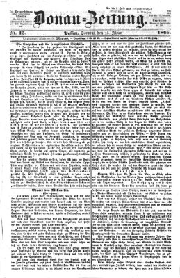 Donau-Zeitung Sonntag 15. Januar 1865