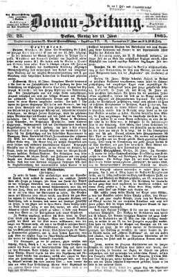 Donau-Zeitung Montag 23. Januar 1865