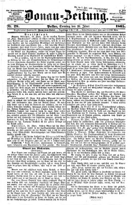 Donau-Zeitung Sonntag 29. Januar 1865