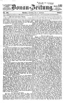 Donau-Zeitung Dienstag 7. Februar 1865