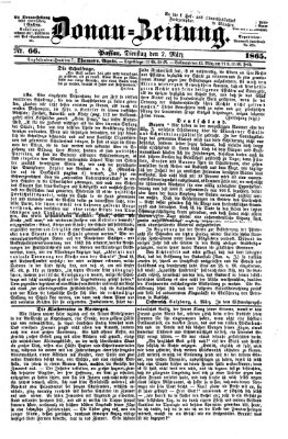 Donau-Zeitung Dienstag 7. März 1865