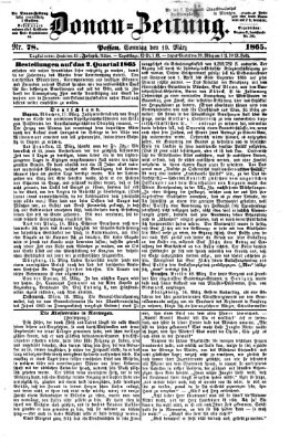 Donau-Zeitung Sonntag 19. März 1865