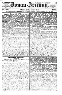 Donau-Zeitung Freitag 21. April 1865