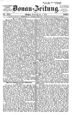 Donau-Zeitung Sonntag 7. Mai 1865